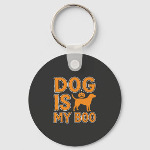 Dog Is My Boo Halloween Dog Keychain