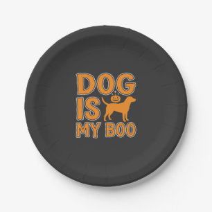 Dog Is My Boo Halloween Dog Paper Plate