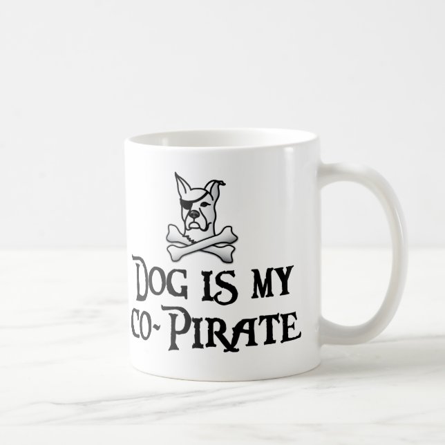Dog is my co-pirate coffee mug (Right)