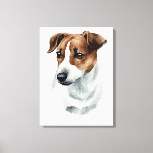 Dog Jack Russell Terrier ! Beautifull portrait! Canvas Print (Front)