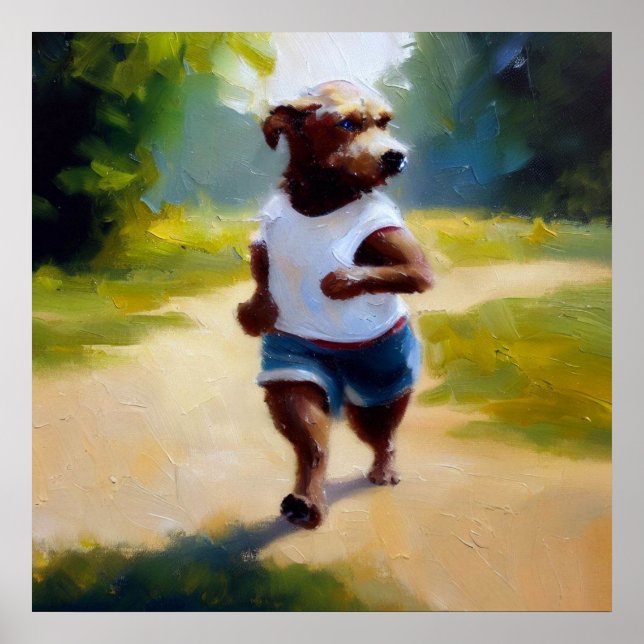 Dog Jogging Poster (Front)