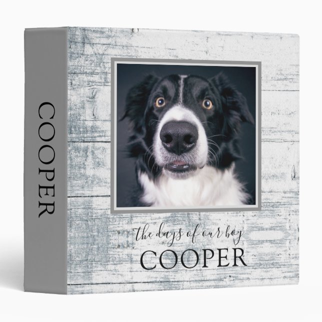 Dog Keepsake Memories Binder (Front/Spine)