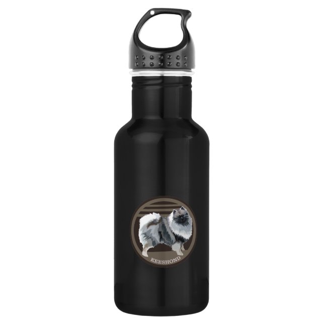 Dog-keeshond 532 Ml Water Bottle (Front)