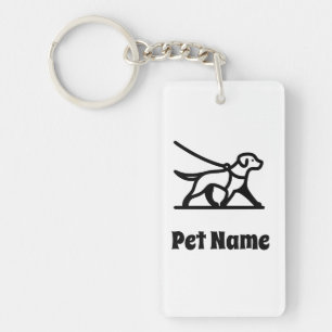 Dog Keychain, Dog Walker Keychain
