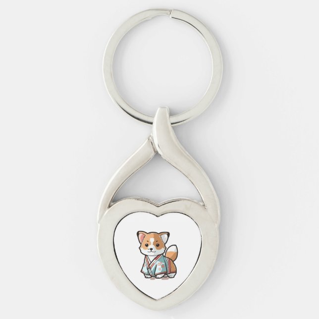 dog kimo   keychain (Front)