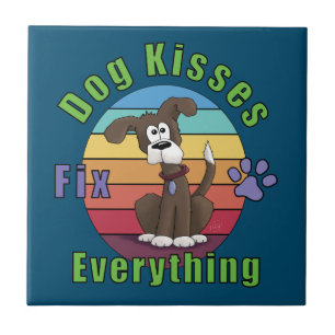 Dog Kisses Fix Everything  Tile