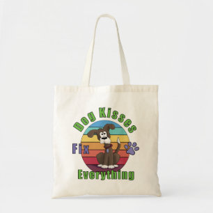 Dog Kisses Fix Everything Tote Bag
