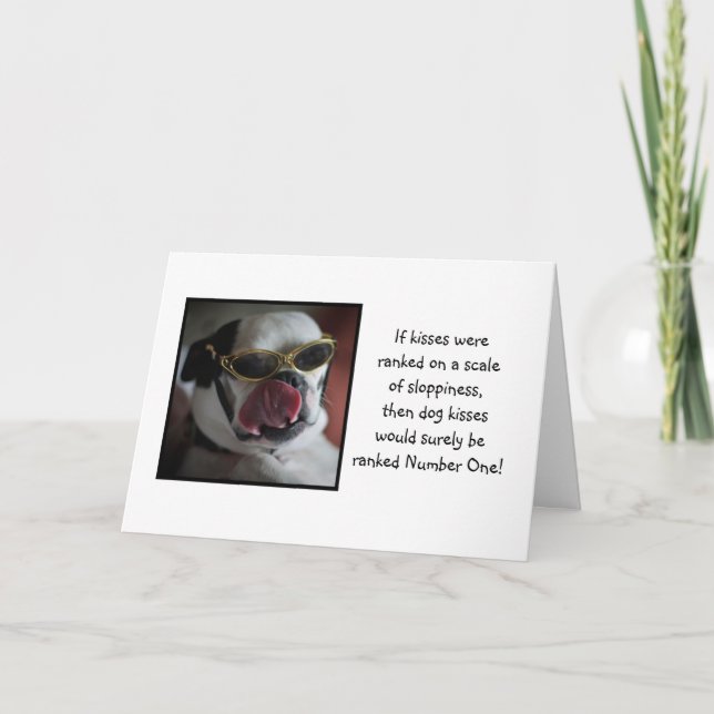 Dog Kisses Get Well Card (Front)