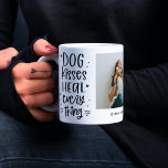 Dog Kisses Heal Everything Custom Photo Mug<br><div class="desc">Personalize this mug with your text and photo(s) to create a one-of-a-kind gift! Editable to any colour of your choice. Designed by Berry Berry Sweet,  Modern Stationery and Personalized Gifts. Visit our website at www.berryberrysweet.com to see our full product lines.</div>