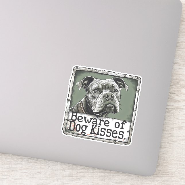 Dog Kisses Slogan (Detail)
