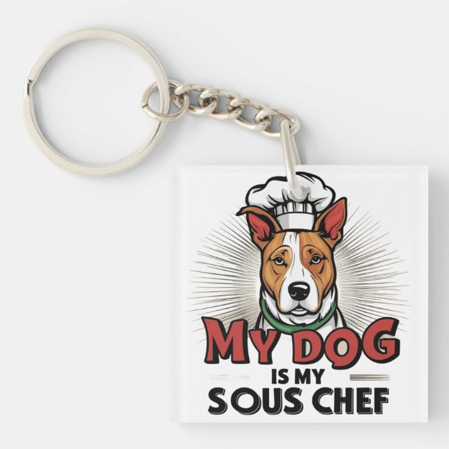 Dog Kitchen Buddy Keychain (Front)