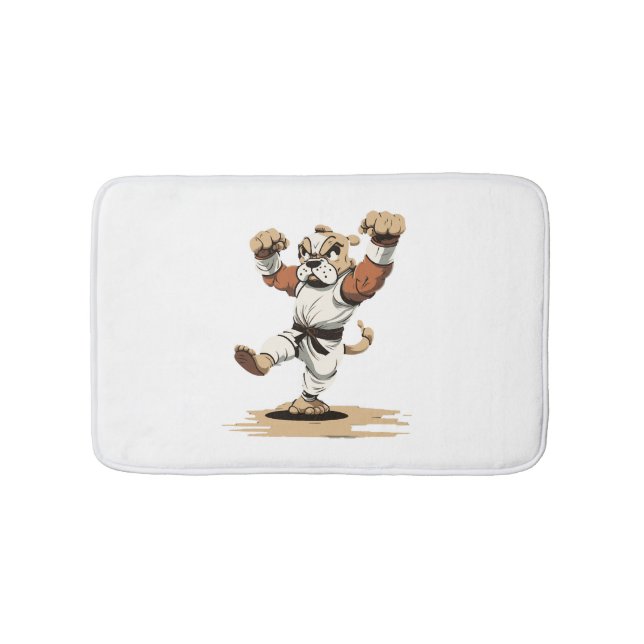 Dog Knows Karate      Bath Mat (Front)