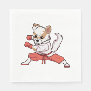Dog Knows Karate    Napkin