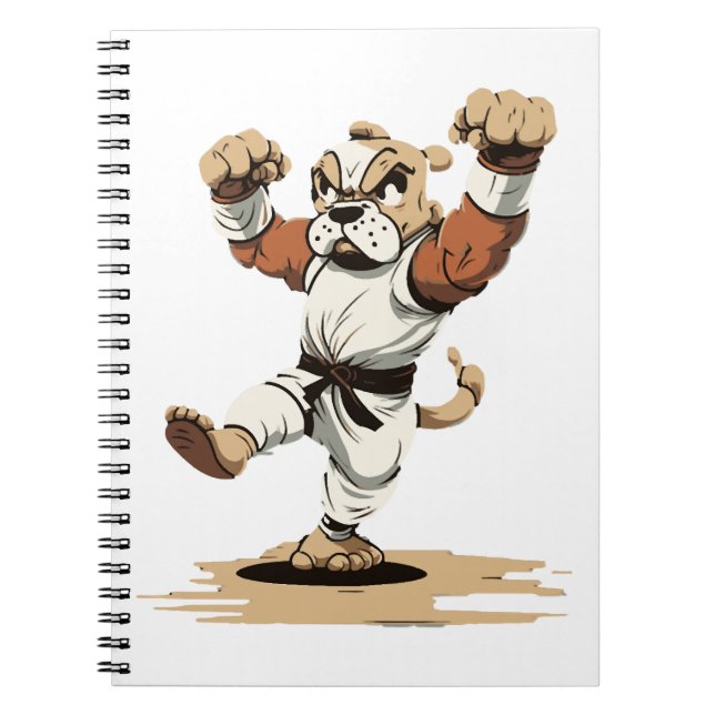 Dog Knows Karate      Notebook (Front)