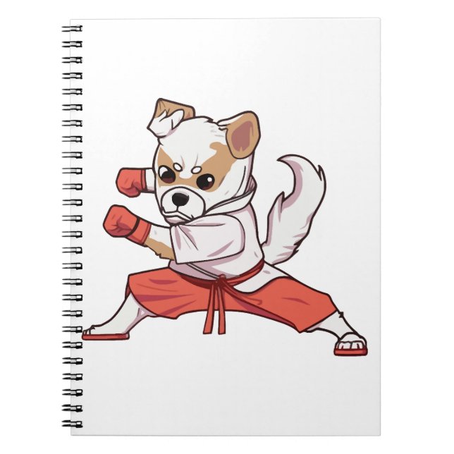 Dog Knows Karate    Notebook (Front)