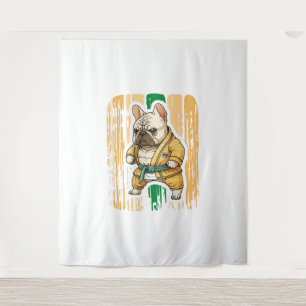 Dog Knows Karate Tapestry