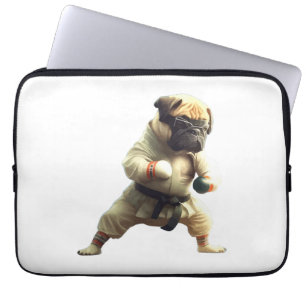 Dog Knows Karate transformed   Laptop Sleeve