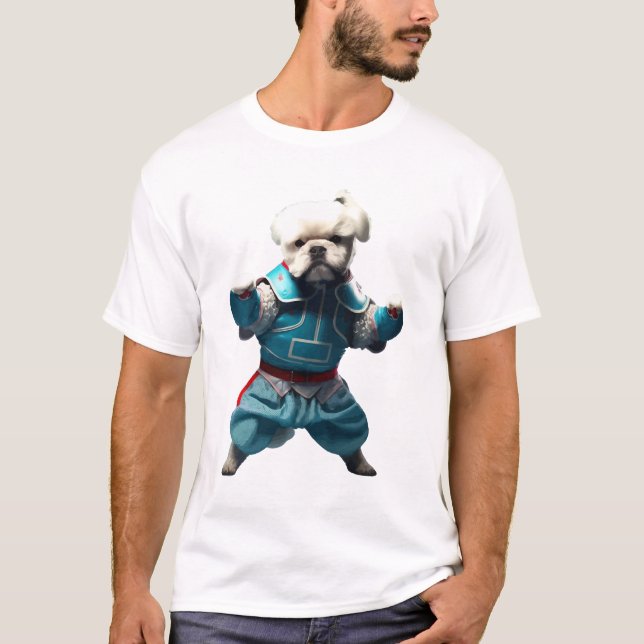 Dog Knows Karate transformed  T-Shirt (Front)
