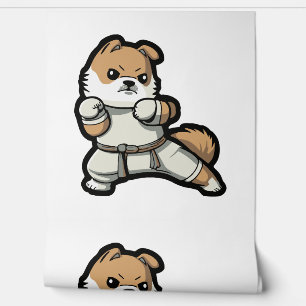 dog knows karate          wallpaper