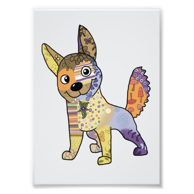 dog Kunterbunt Photo Print (Front)