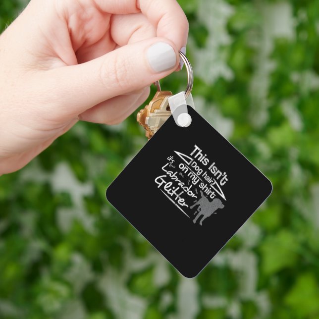 Dog Labrador Funny Hair Keychain (Hand)