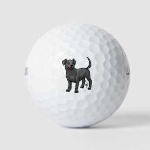 Dog - Labrador Retriever - Black Golf Balls