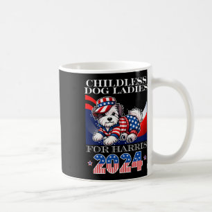 Dog Ladies For Harris 2024 Kamala President Coffee Mug