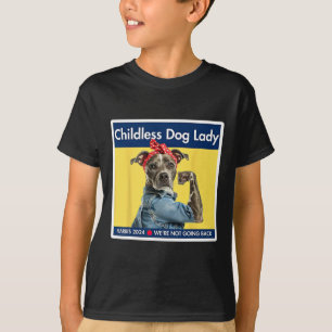 Dog Ladies Kamala Harris 2024 President  T-Shirt