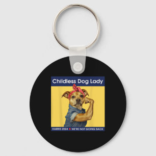 Dog Lady Kamala-harris 2024  Keychain
