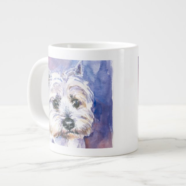 Dog Large Coffee Mug (Front Left)