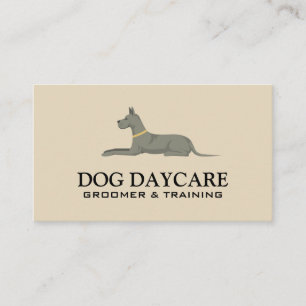 Dog Laying Down Animal Care Services Business Card