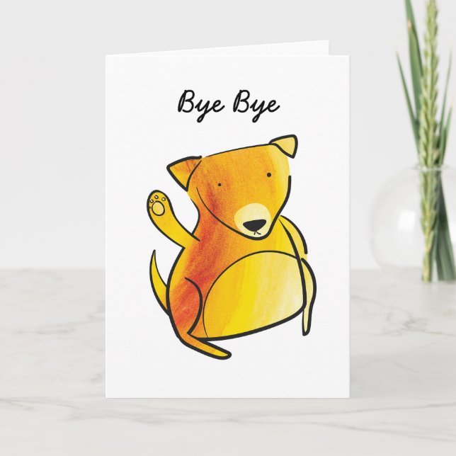 Dog leaving card (Front)