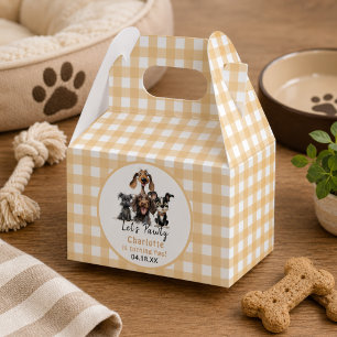 Dog Let's Pawty Birthday Favor Box