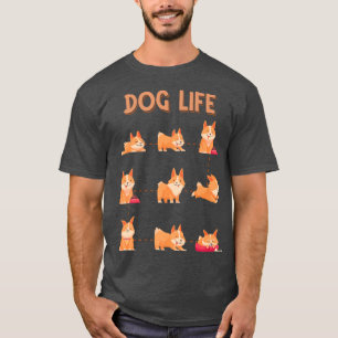 Dog Life Dogfather Dog Daddy Dog Mom Pembroke Wels T-Shirt
