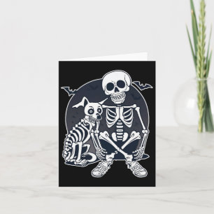 Dog Like Bones Halloween Skeleton Costume  Card