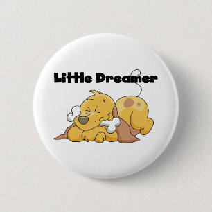 Dog Little Dreamer T-shirts and Gifts 2 Inch Round Button