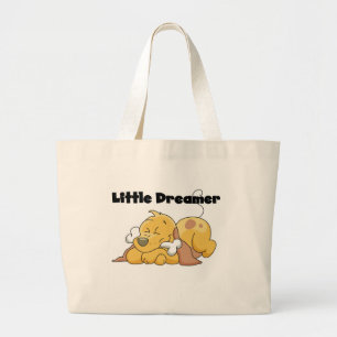 Dog Little Dreamer T-shirts and Gifts Large Tote Bag