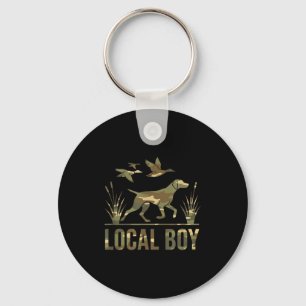 Dog Local Boy Hunting Dog Camo Southern Country Pr Keychain