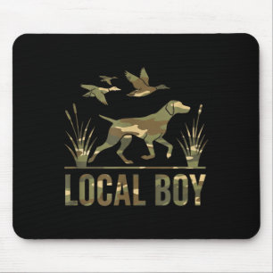 Dog Local Boy Hunting Dog Camo Southern Country Pr Mouse Pad