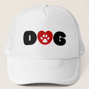 Dog Love Heart Trucker Hat