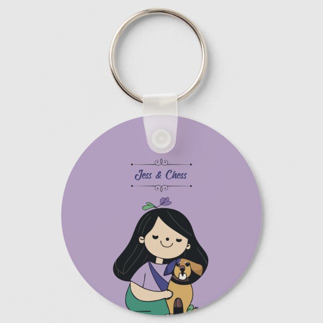 Dog Love Keychain (Front)