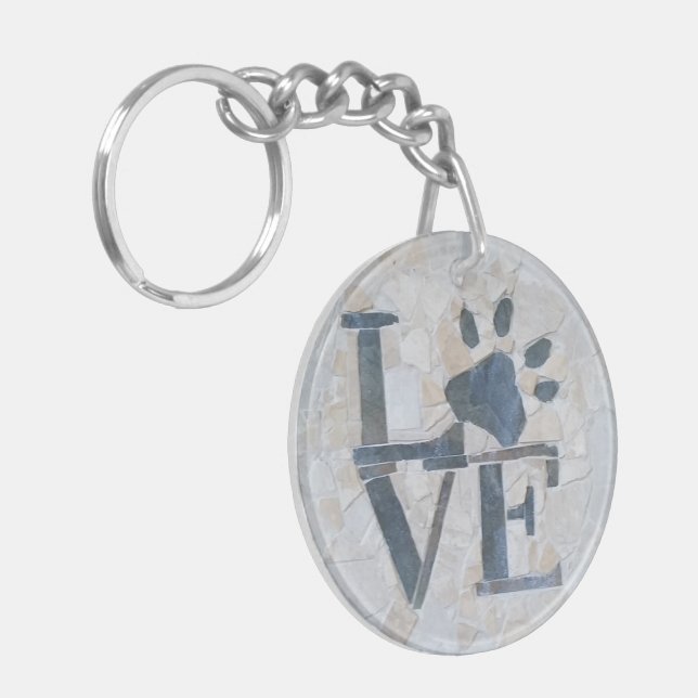 Dog Love Keychain (Front Left)