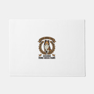 Dog Love Shirt Vintage Engraving Laurel Design_1 Doormat