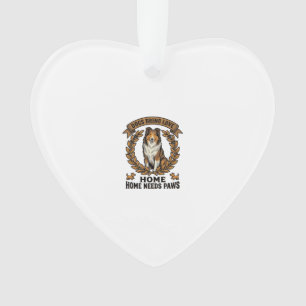 Dog Love Shirt Vintage Engraving Laurel Design_1 Ornament