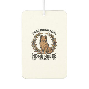 Dog Love Shirt Vintage Engraving Laurel Design (2) Air Freshener