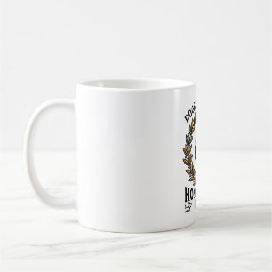 Dog Love Shirt Vintage Engraving Laurel Design (2) Coffee Mug