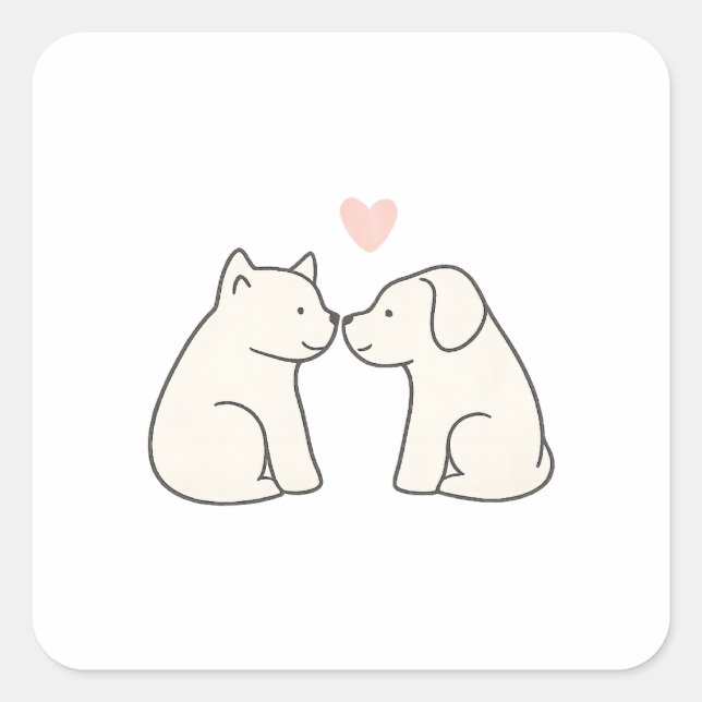 Dog Love Sticker (Front)