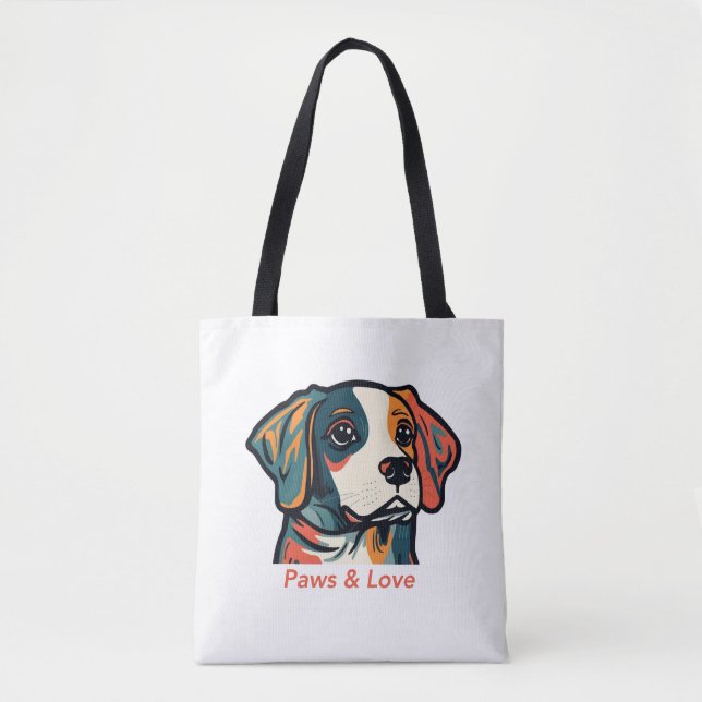 Dog Love Tote Bag (Front)