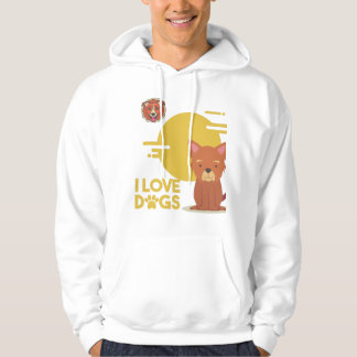 Dog Lover Art Cute Design Hoodie
