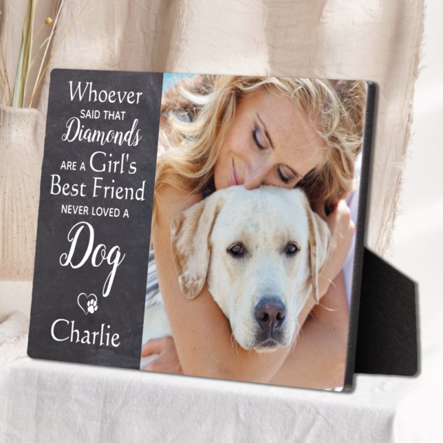 Dog Lover Best Friend Personalized Pet Photo Plaque (Creator Uploaded)